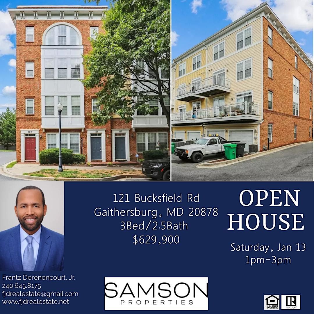 Open House in Gaithersburg, MD, 121 Bucksfield Rd., Gaithersburg