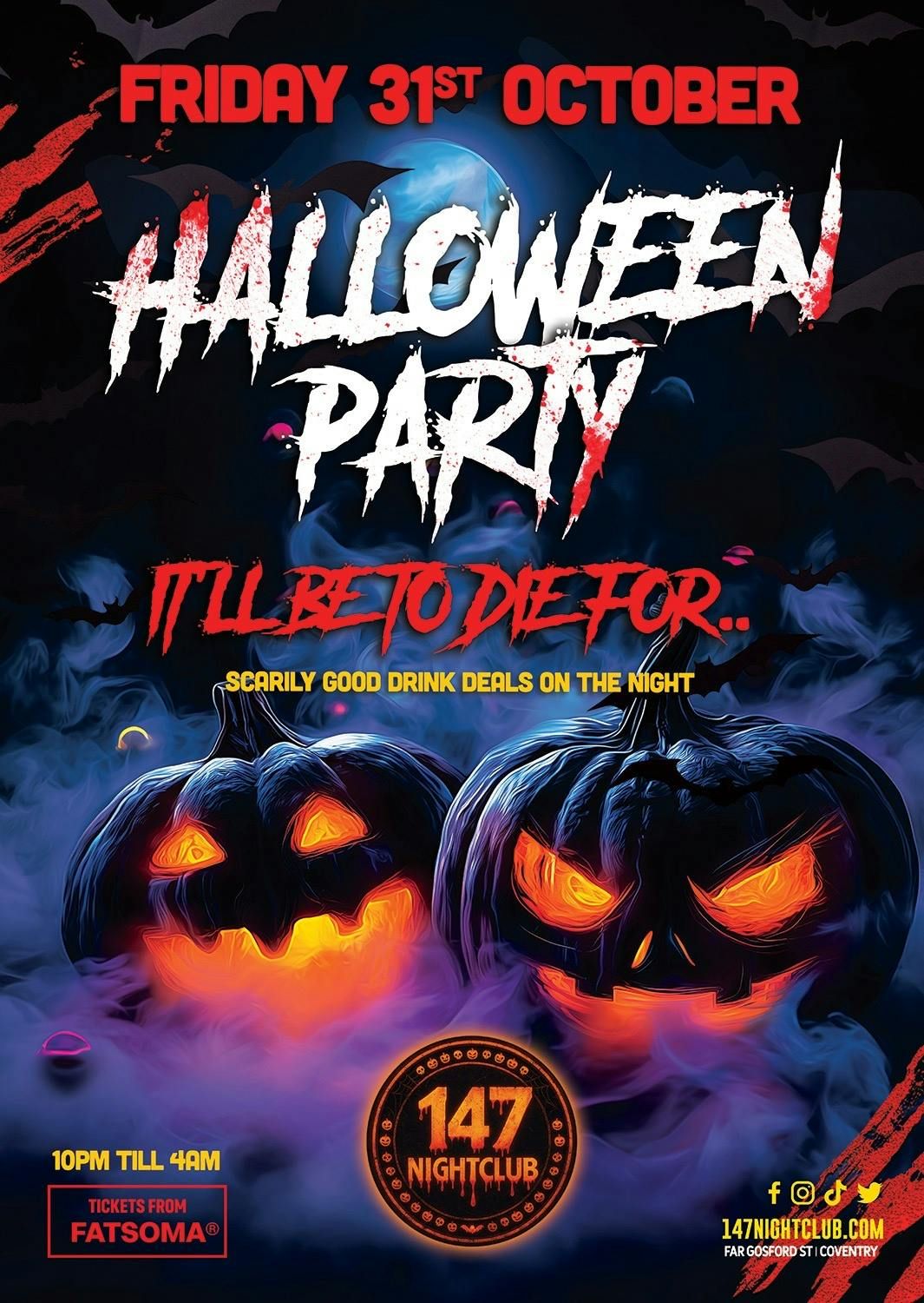 Halloween Friday 31st October, 31 October | Event in Coventry | AllEvents