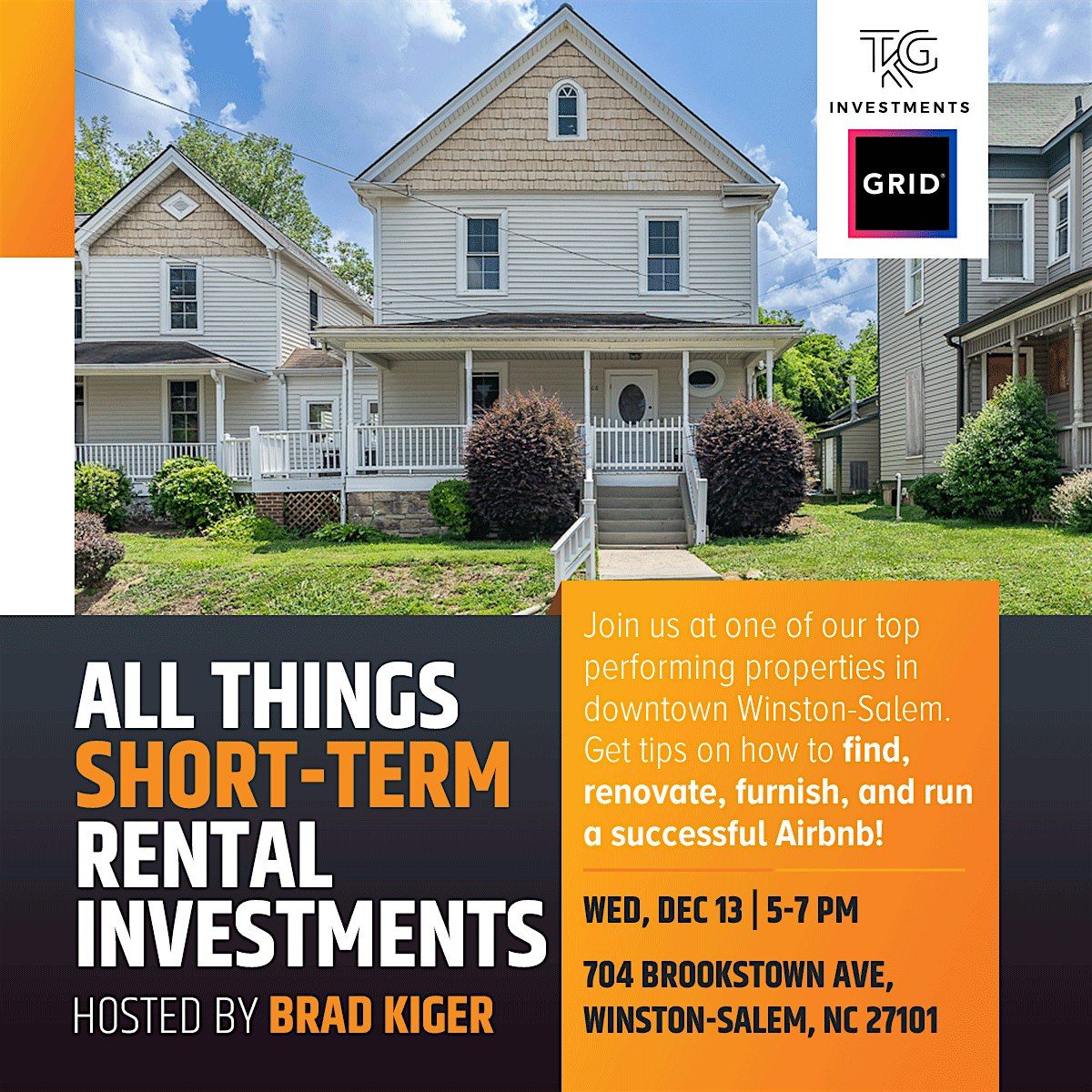 All Things Short-Term Rental Investments, 704 Brookstown Ave, Winston