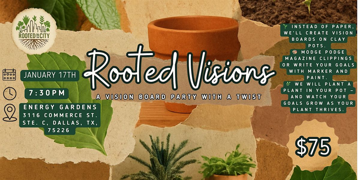 Rooted Visions, 17 January | Event in Dallas | AllEvents