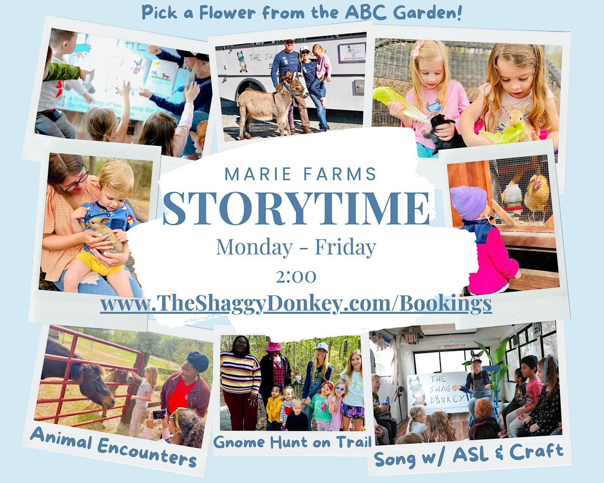StoryTime and Open Play at Marie Farms, Marie Farms, Clayton, May 11