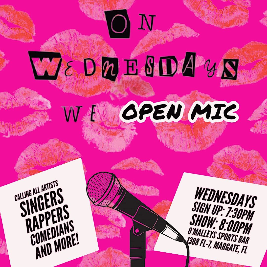 On Wednesdays We OPEN MIC, O'Malley's Sports Bar, Margate, 24 May 2023 AllEvents.in