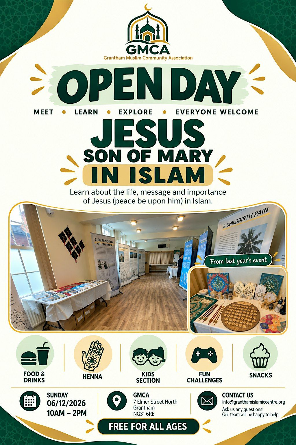FREE Discover Islam – GMCA Open Day - Jesus Exhibition, 7 Elmer St N ...