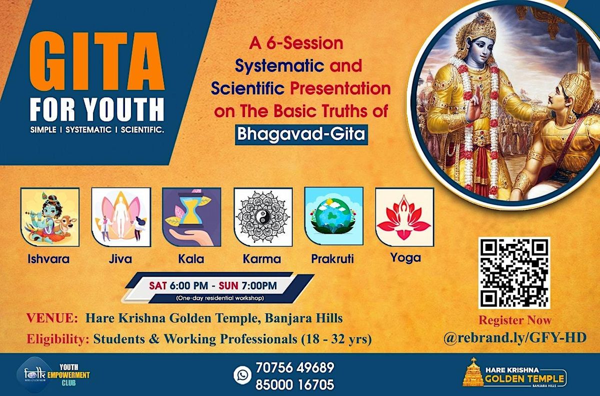 GITA FOR YOUTH | Personality Enrichment | FOLK Exclusive | Youth Motivation | Event in Hyderabad | AllEvents.in