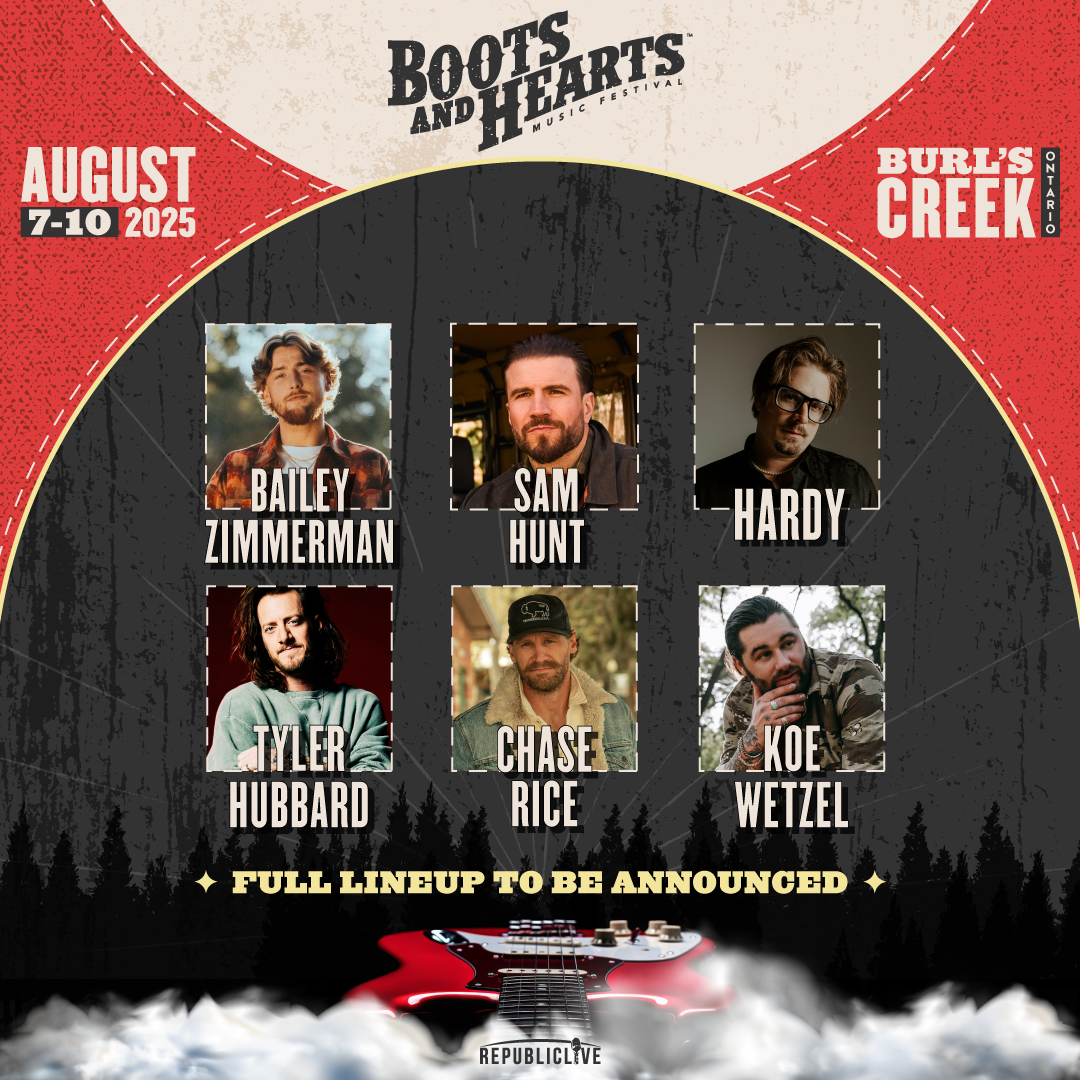 2025 Boots and Hearts Music Festival - 4 Day Pass at Burls Creek Event Grounds, 7 August | Event in Edgar