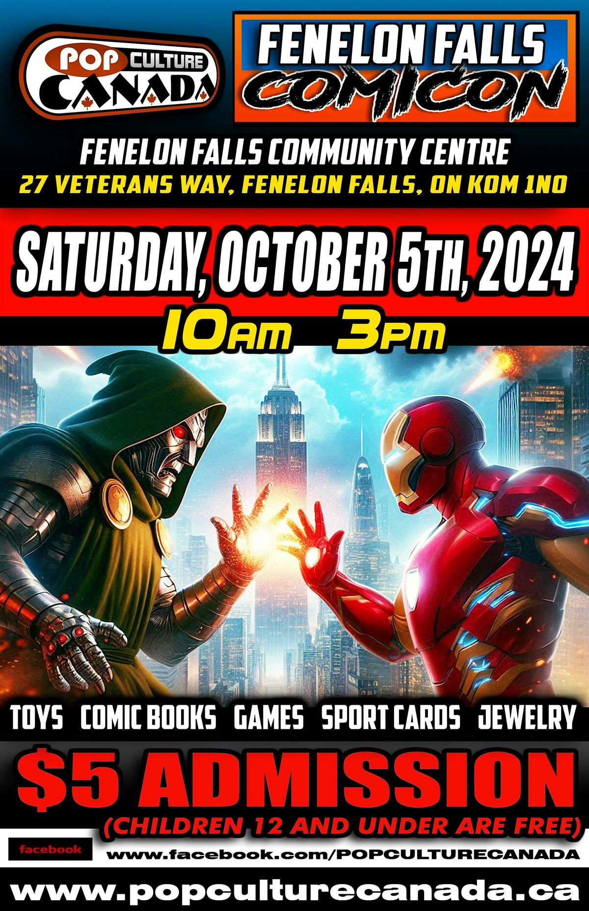 Fenelon Falls ComiCon October 5th 2024 Comic Con, Fenelon Falls