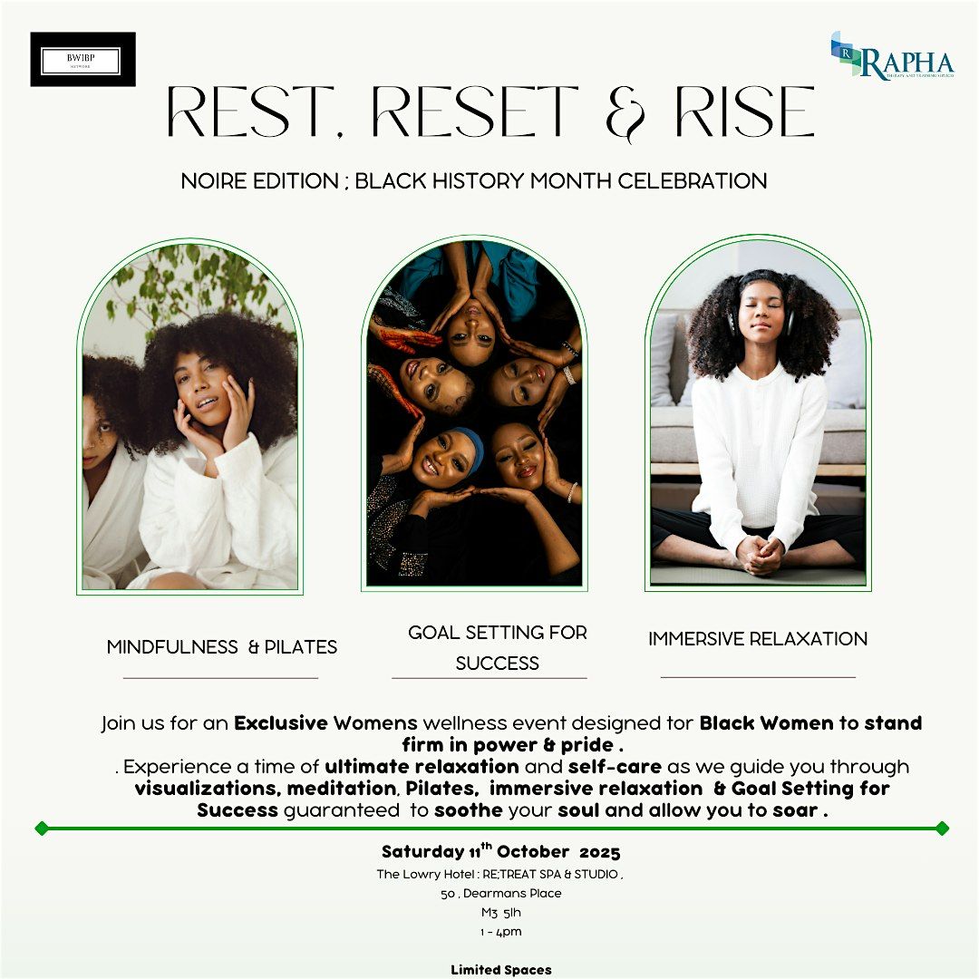 Rest, Reset & Rise : NOIRE EDITION, 10 January | Event in Salford | AllEvents
