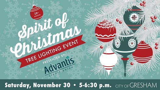 Spirit Of Christmas Tree Lighting Event Historic Downtown Gresham November 30 2019 Allevents In Spirit Of Christmas | City Of Gresham 2021