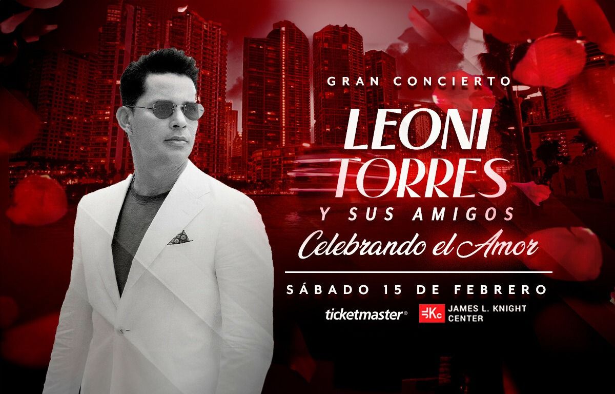 Leoni Torres at Watsco Center, 14 February | Event in Miami | AllEvents