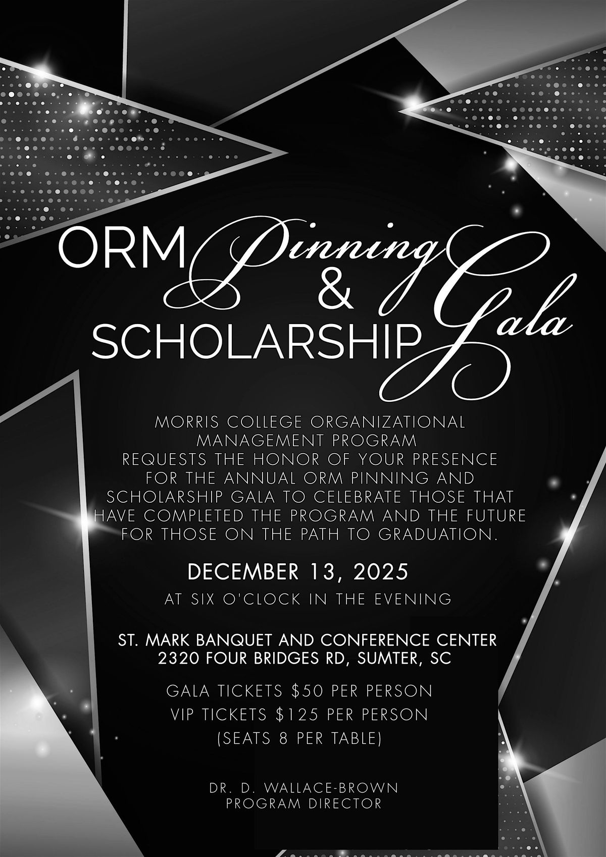 ORM Pinning & Scholarship Gala - Honoring Mr. Ted Wilson, 30 December | Event in Sumter | AllEvents