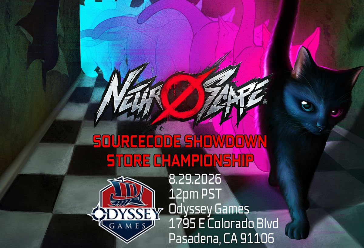Neuroscape Source Code Showdown, Odyssey Games Pasadena, 29 August 2026 ...