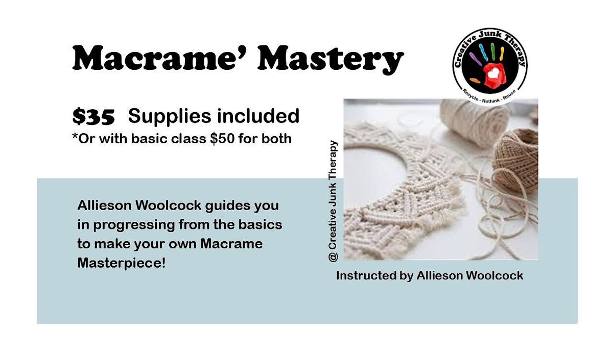 Macrame'  Mastery, 1 April | Event in Brandon | AllEvents.in