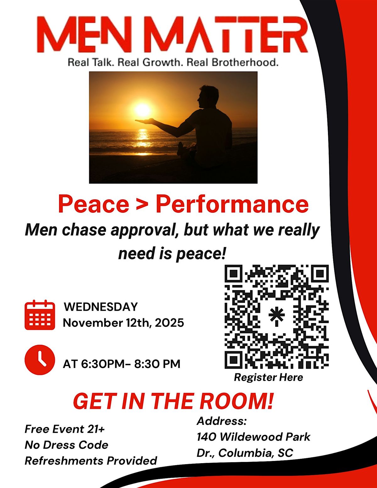 "MEN MATTER!" Networking Event LIVE in Person, 12 November | Event in Columbia | AllEvents