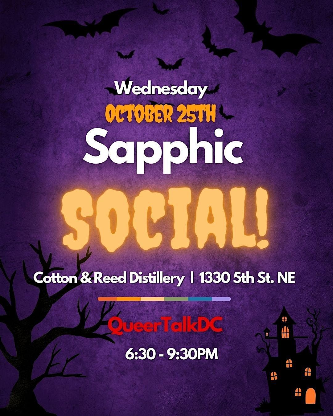 Sapphic Social Spooky Season Edition, Cotton & Reed, Washington, October 25 2023 AllEvents.in