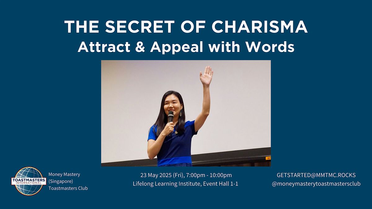 Public Speaking Masterclass: Attract & Appeal with Words, 23 May | Event in Paya Lebar | AllEvents