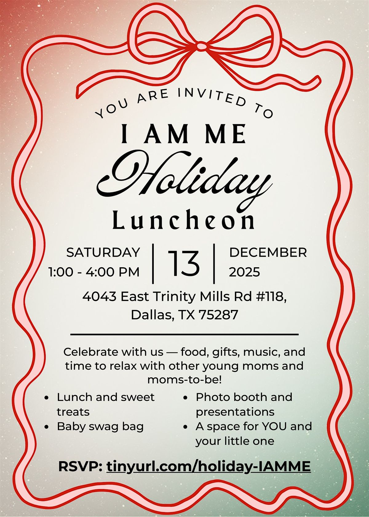 I AM ME HOLIDAY LUNCHEON, 13 December | Event in Dallas | AllEvents