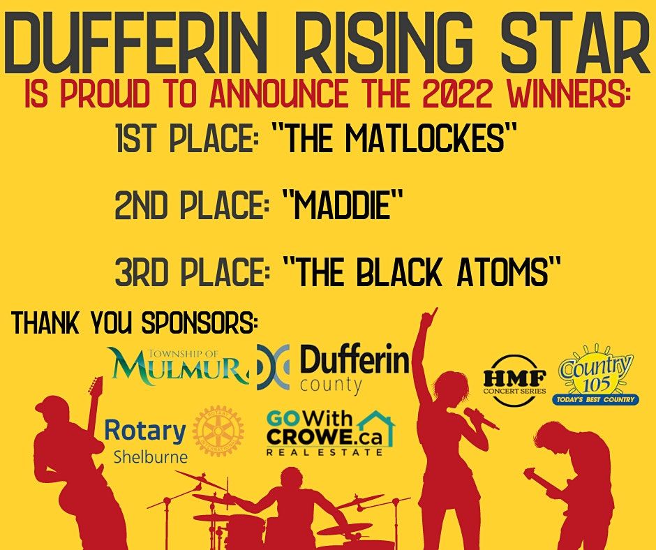 Dufferin Rising Star Winners at Bands Brews & BBQ - HMF Concert Series Dufferin Rising Star Winners at Bands Brews & BBQ - HMF Concert Series