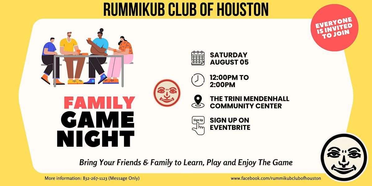 Rummikub Game Night Rummikub Club of Houston, Trini Mendenhall
