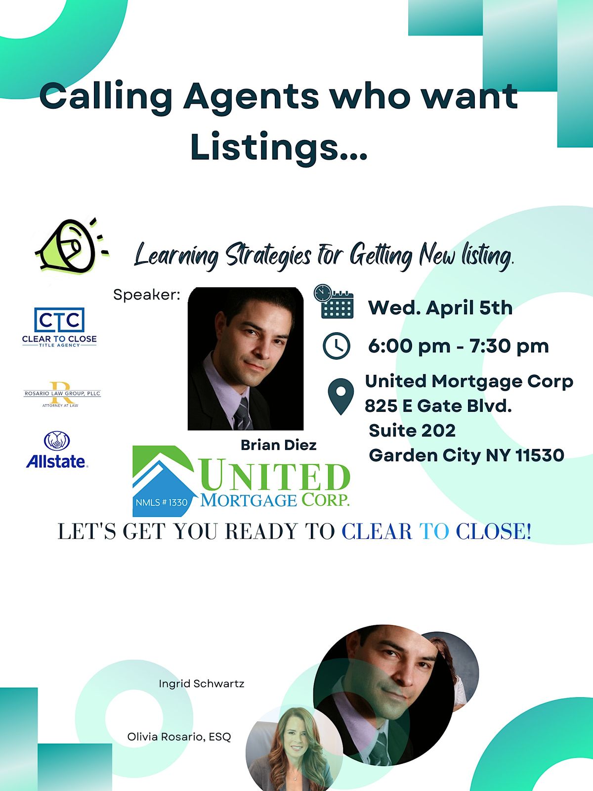 Strategies for Getting New Listings!, 825 E Gate Blvd, Garden City