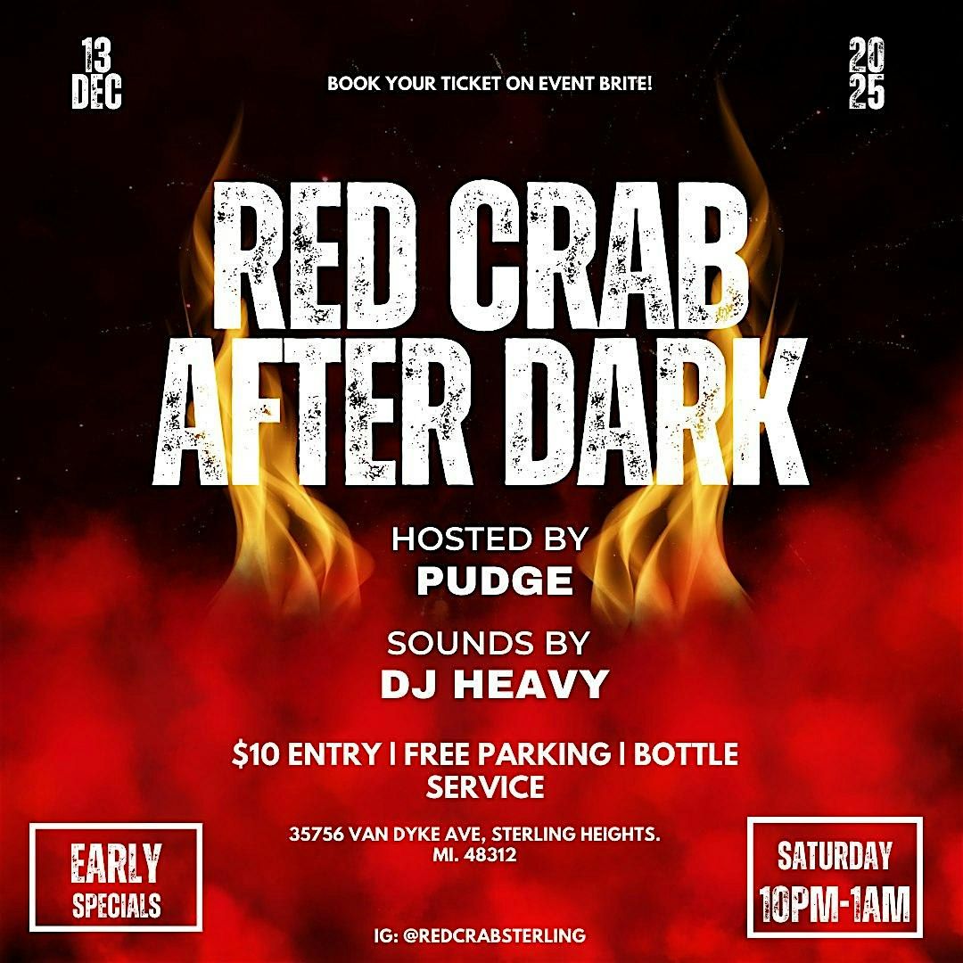 RED CRAB AFTER DARK, 13 December | Event in Sterling Heights | AllEvents