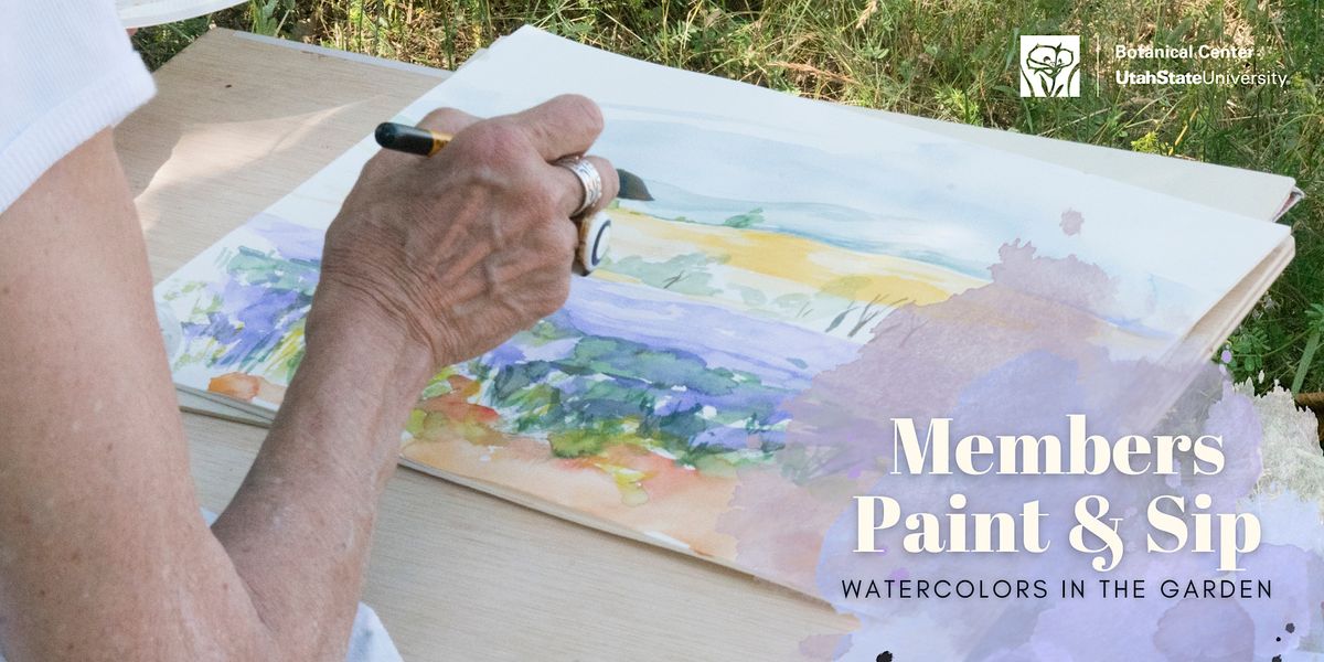 Paint & Sip in the Garden Members Class, USU Extension Davis County