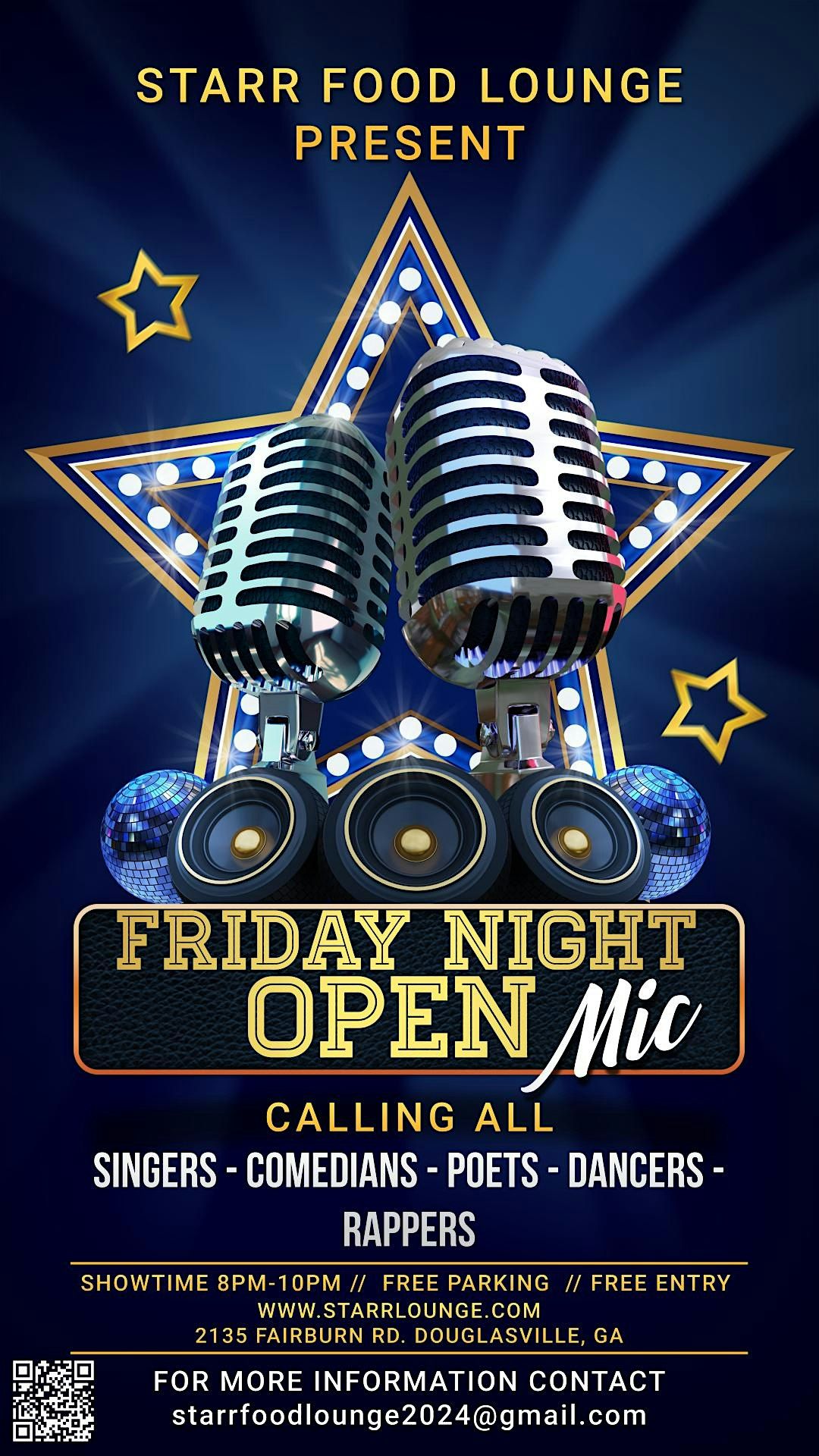 Friday Night Open Mic at Starr Food Lounge!!! | Event in Douglasville | AllEvents