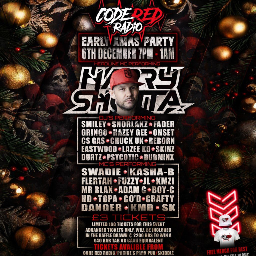 Code red radio early Xmas party, 6 December | Event in Chatham | AllEvents