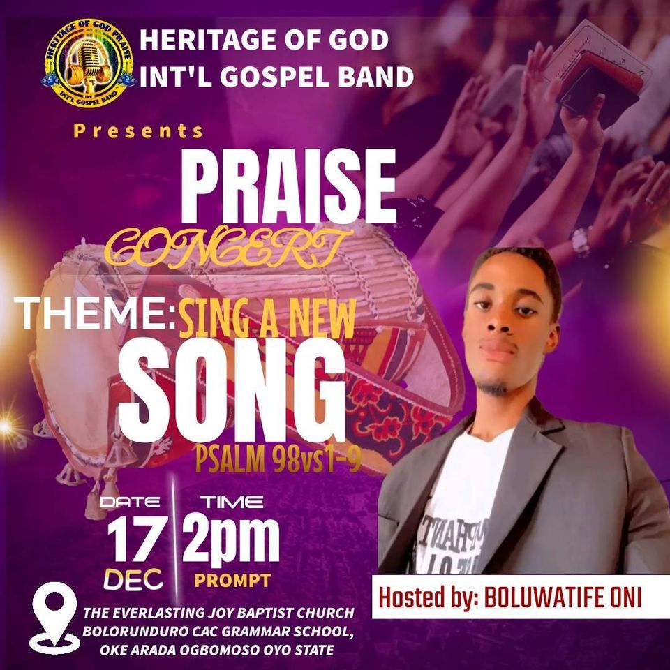 Praise Events Praise Concert , December 17 2023 | Online Event | AllEvents.in