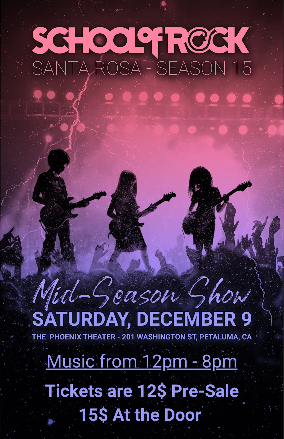 School of Rock Santa Rosa Season 15 MidSeason Show, The Phoenix