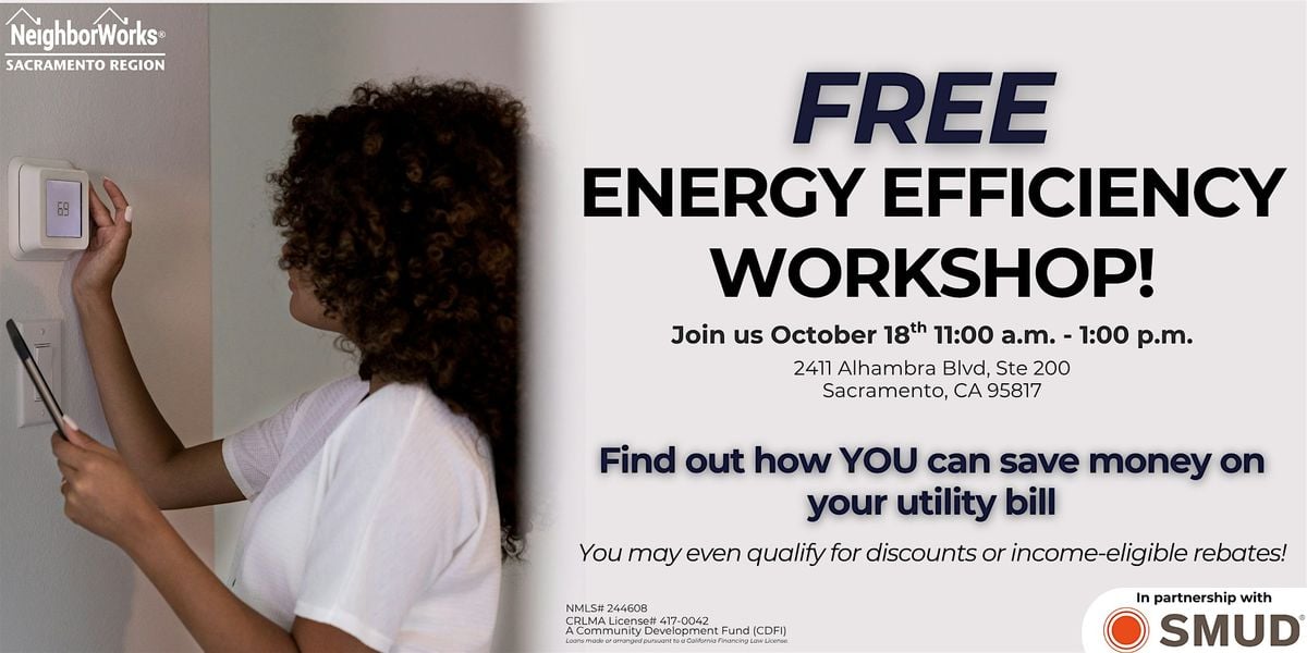 Energy Efficiency Workshop, 18 October | Event in Sacramento | AllEvents
