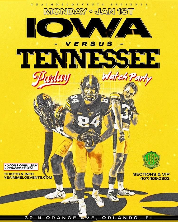 IOWA VS Ten, Parlay Orlando, January 1 2024 AllEvents.in