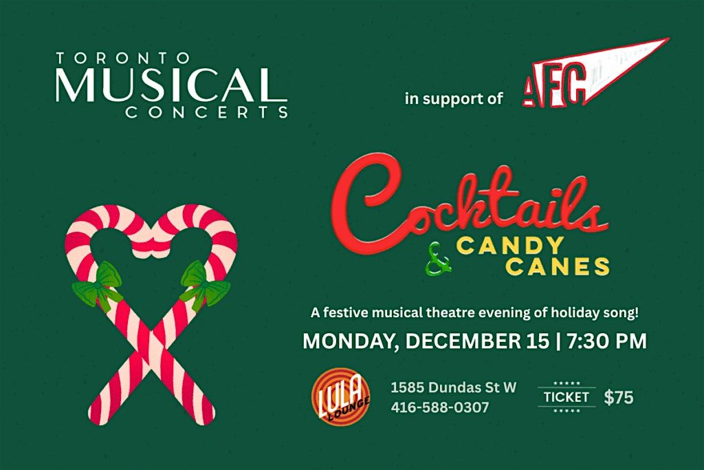 Cocktails & Candy Canes - Holiday Cabaret, 15 December | Event in Toronto | AllEvents