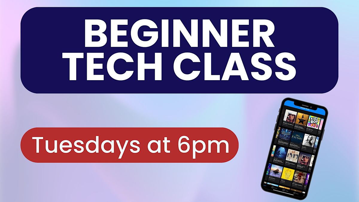 Beginner Technology Class, Agua Dulce Community Center, El Paso