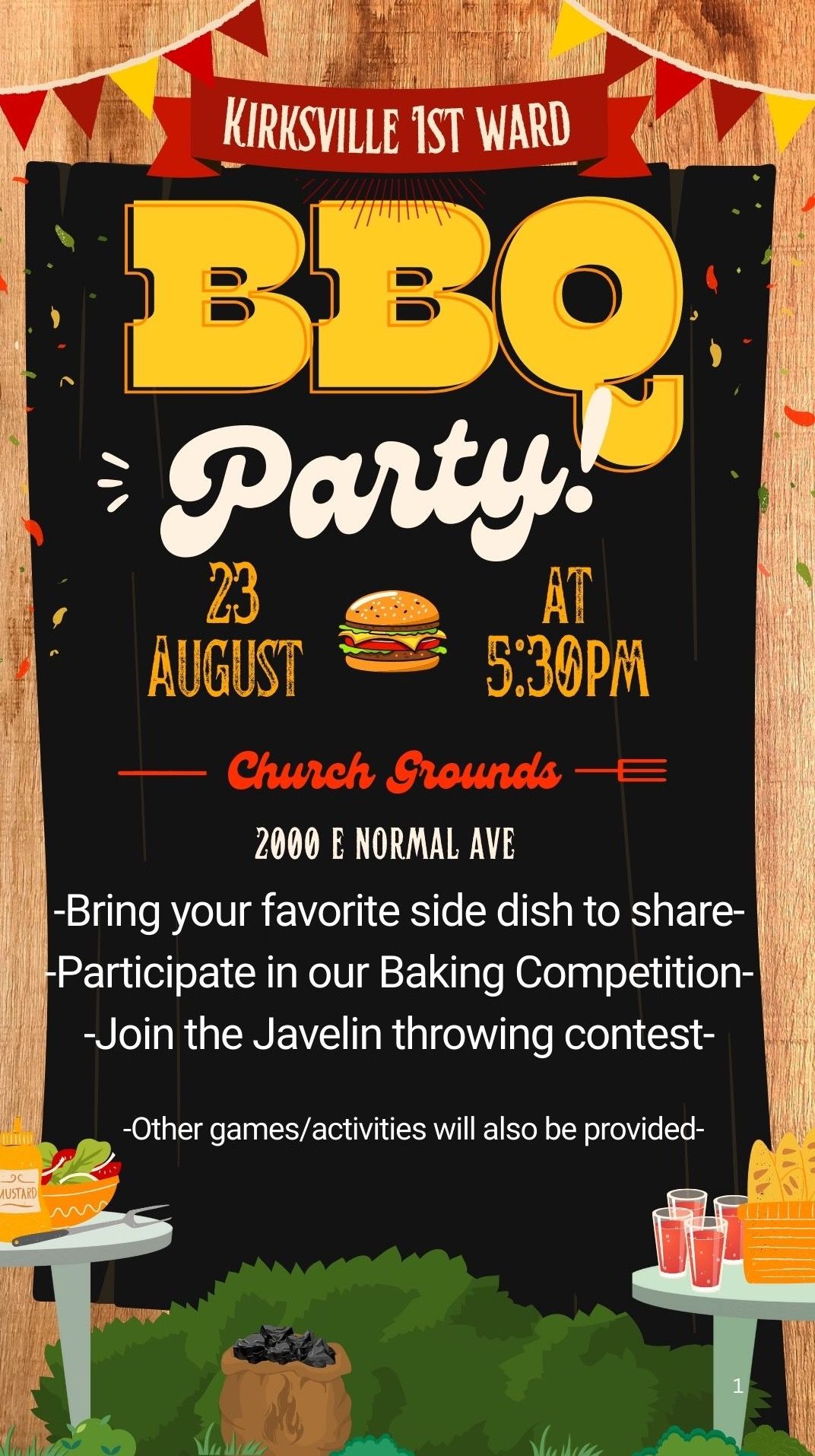 KV1 Ward BBQ Party, 23 August | Event in Kirksville | AllEvents