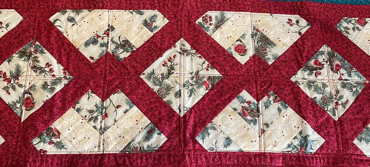 Christmas Tablerunner Celtic, Blue House Fabrics, Ystradgynlais