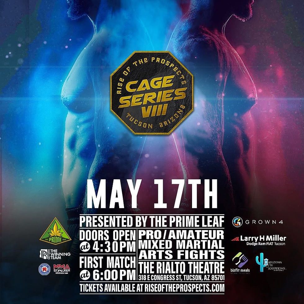 Cage Fighting Series VIII at Rialto Theatre Tucson, 17 May | Event in Tucson | AllEvents