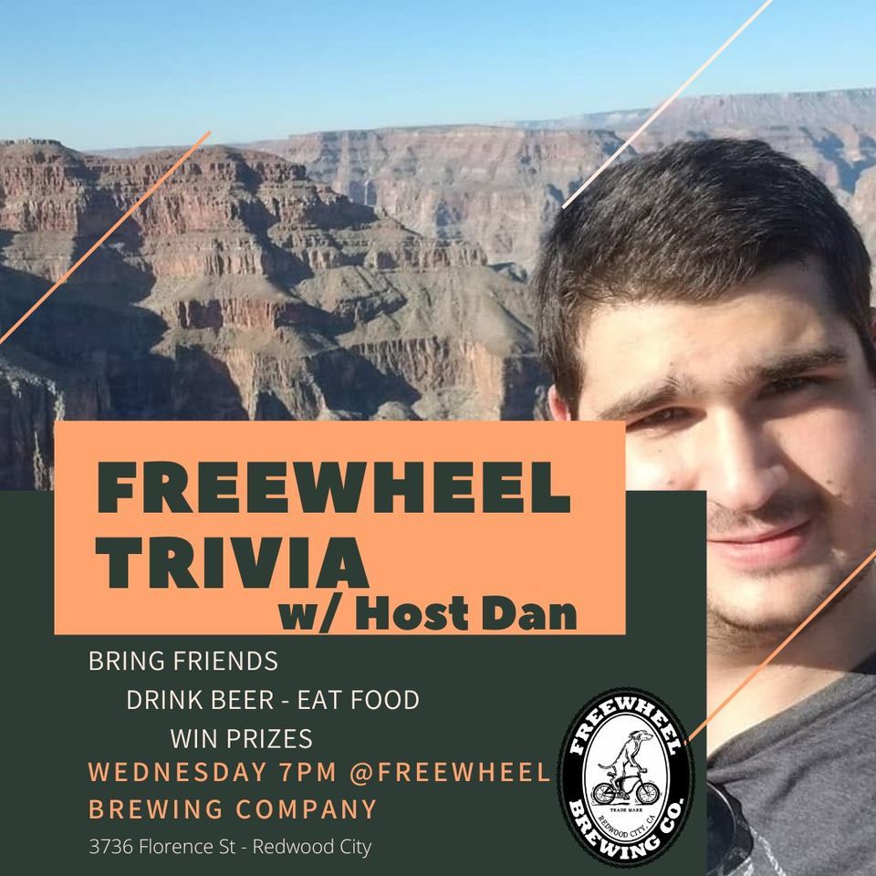 Wednesday Night Trivia Hosted by Dan, Freewheel Brewing Company, Redwood City, 20 March 2024