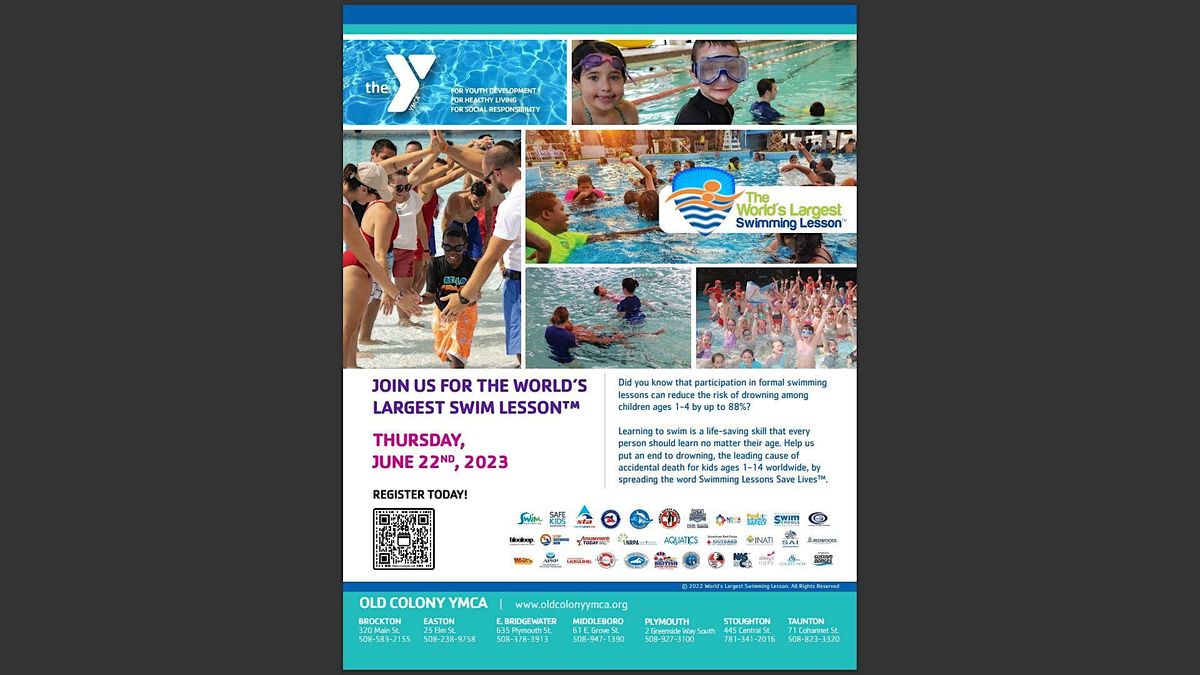 Worlds Largest Swim Lesson, YMCA Youth Branch, Brockton, 22 June 2023