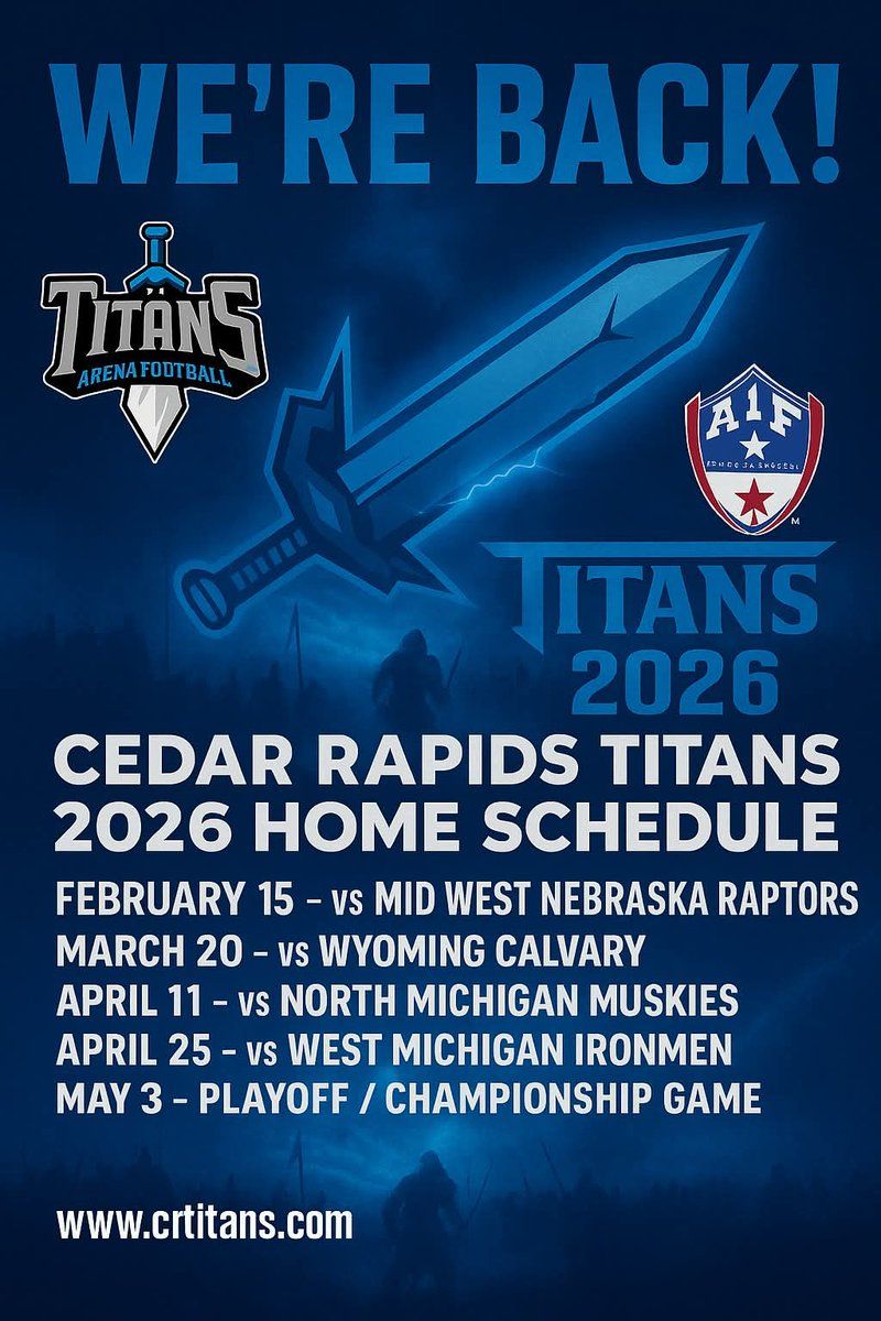 Cedar Rapids Titans vs. West Michigan Ironmen, 24 April | Event in Cedar Rapids | AllEvents
