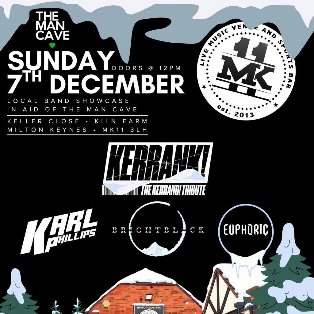 Local Band Show Case In Aid Of The Man Cave | Event in Milton Keynes | AllEvents