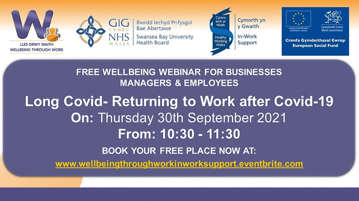 Long Covid Returning to Work after Covid19, September 30 2025