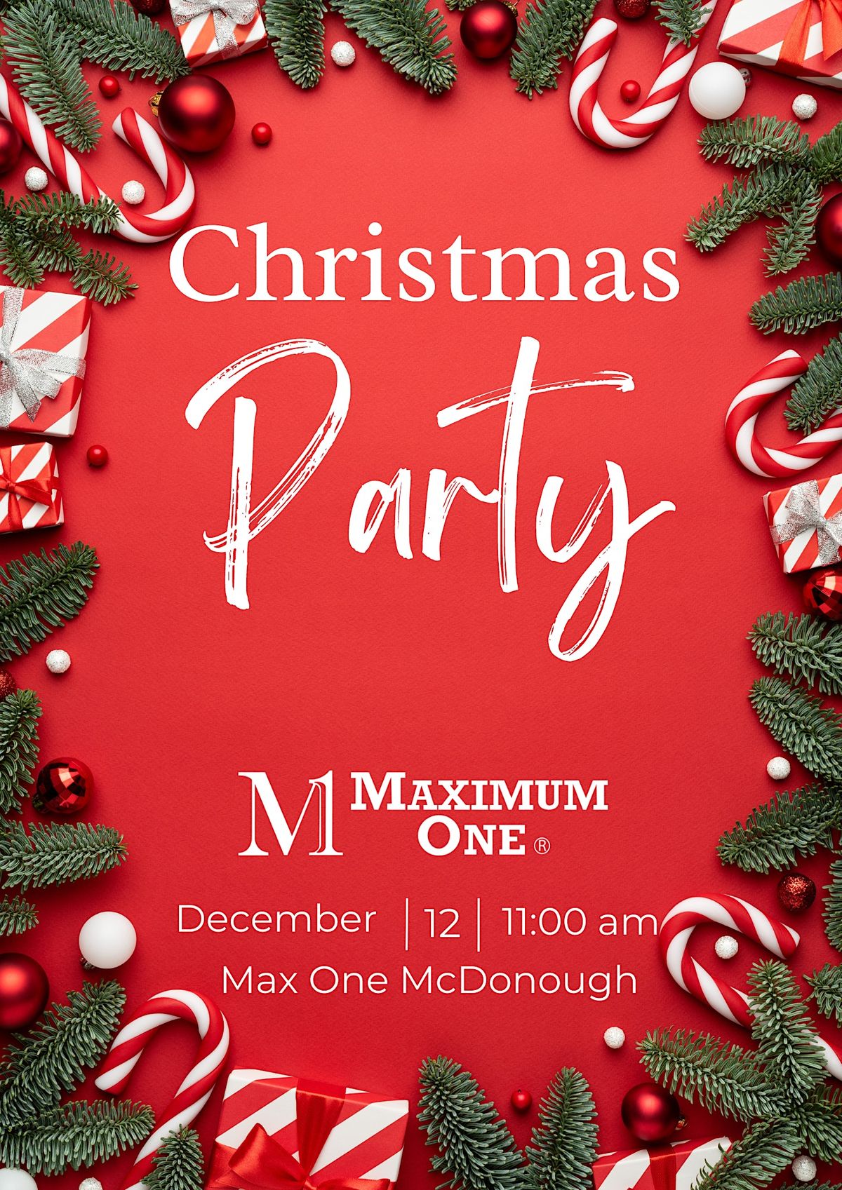 Maximum One Brokerage Christmas Party, Maximum One Realtor/Realty