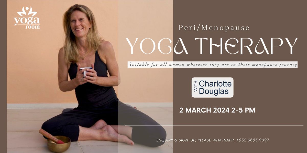 Yoga Therapy for Peri/Menopause with Charlotte Douglas, The Yoga Room