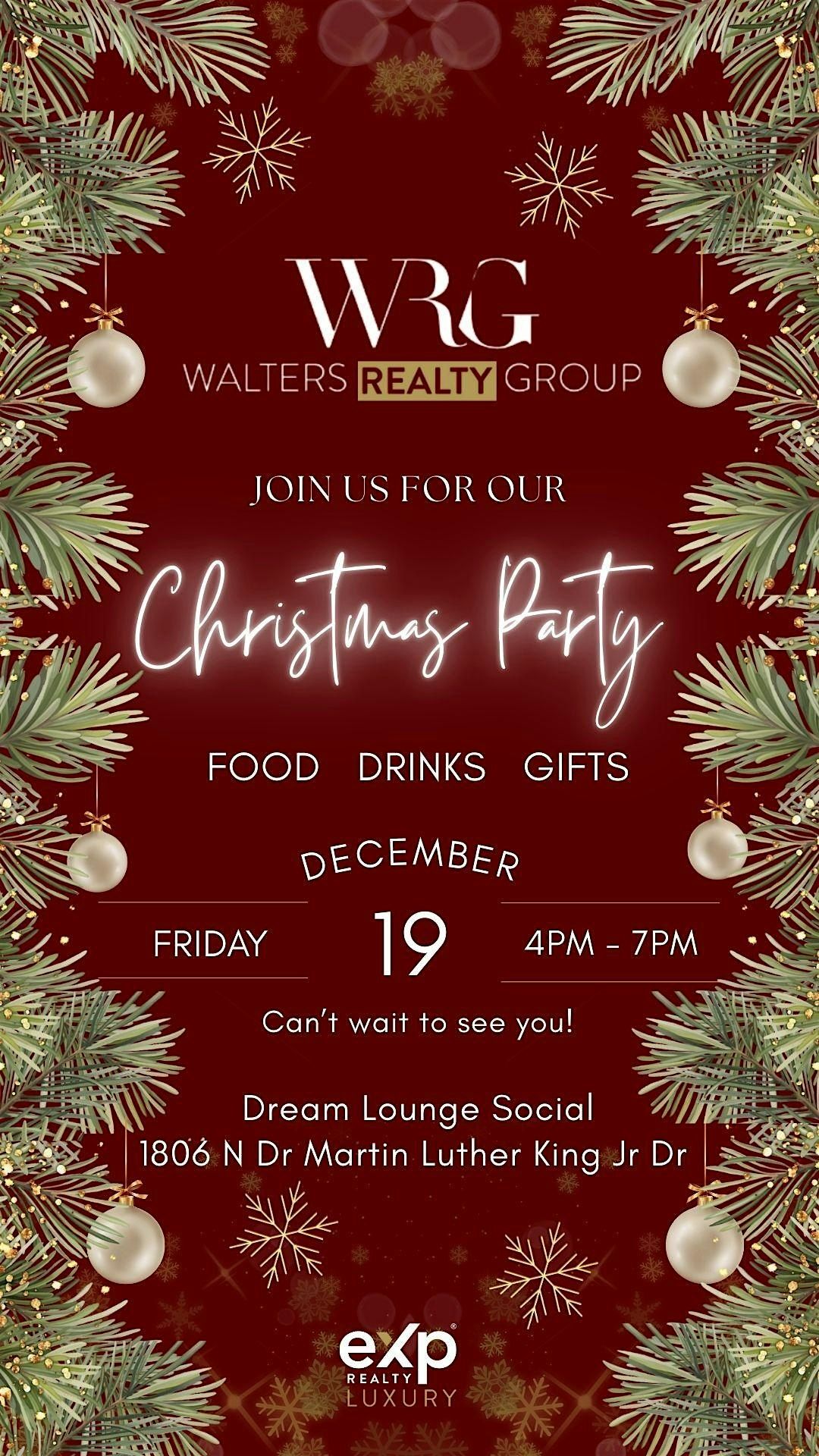 WRG's Christmas Party 2025, 19 December | Event in Milwaukee | AllEvents