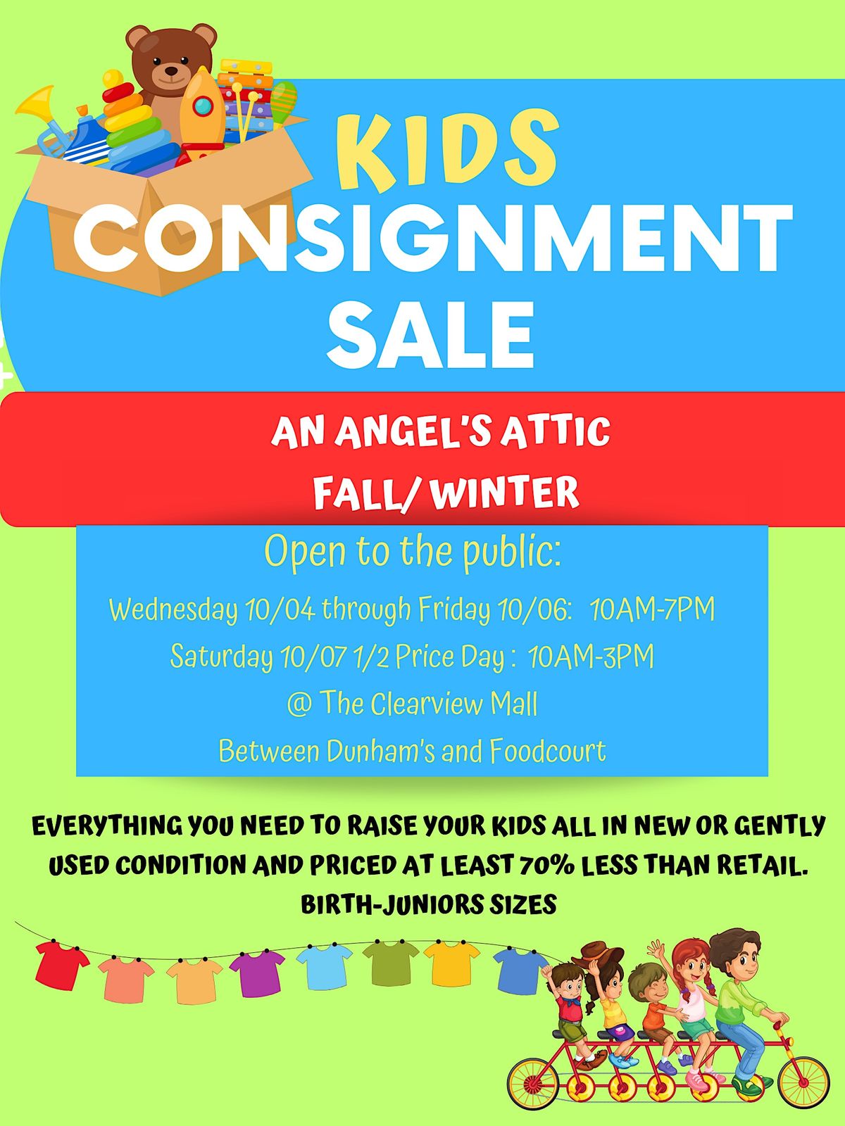 An Angels Attic Fall/Winter Sale Shop Early 12pm200pm, Clearview