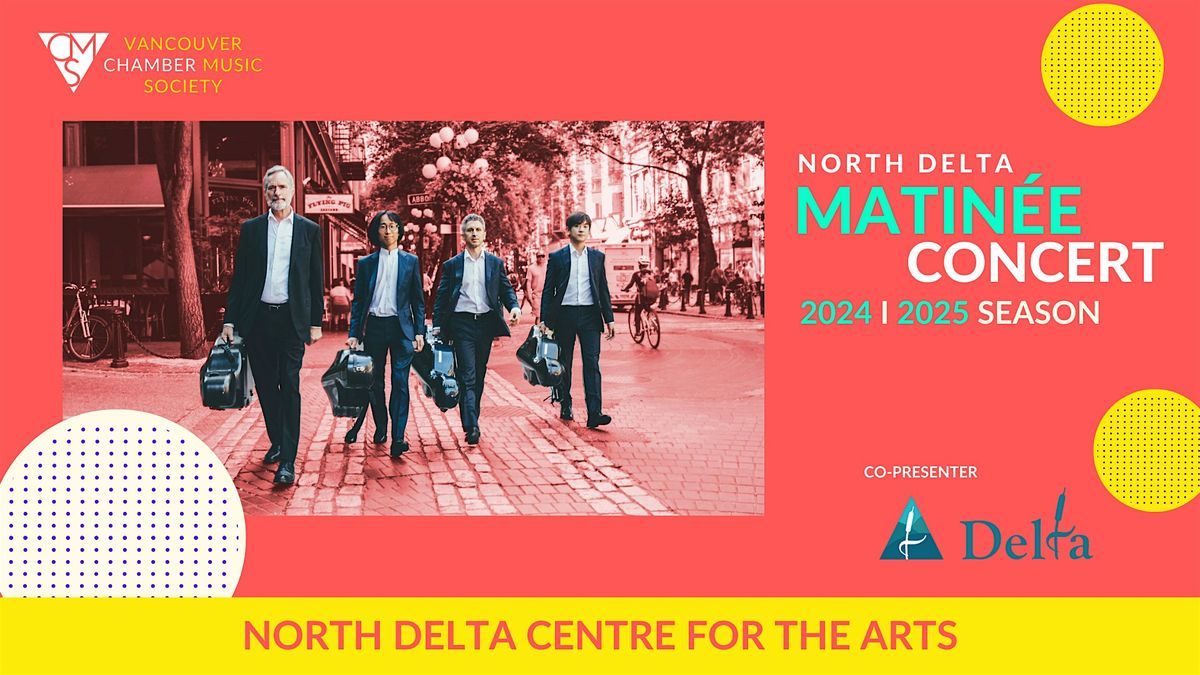 North Delta Matinee Series: Vancouver Cello Quartet, 6 May | Event in Delta | AllEvents