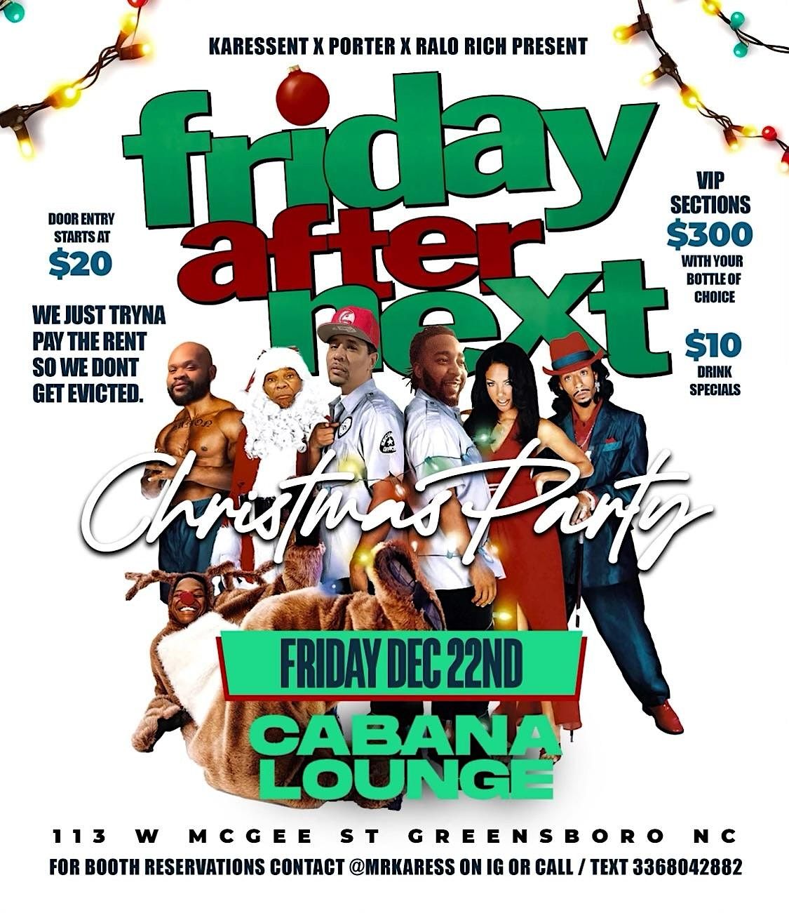 Friday After Next Christmas Party, Cabana Lounge, Greensboro, 22