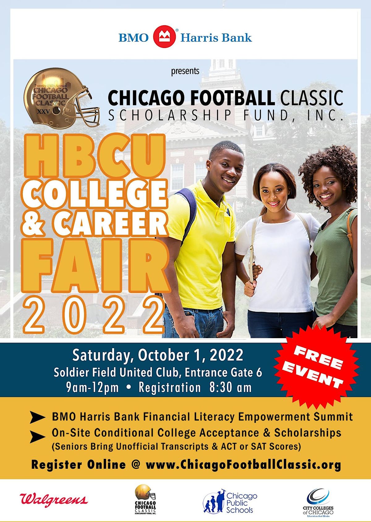 CHICAGO FOOTBALL CLASSIC 2025 HBCU COLLEGE FAIR COLLEGE REP