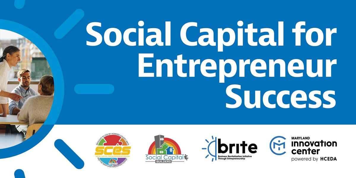 Social Capital Building, Maryland Innovation Center, Columbia, 12 June
