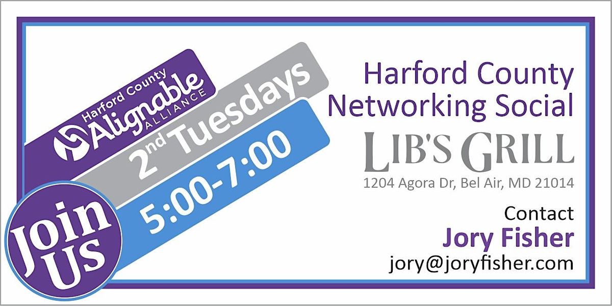 Harford County Networking Social - Second Tuesdays, Lib's Grill Bel Air,  July 11 2023 | AllEvents.in